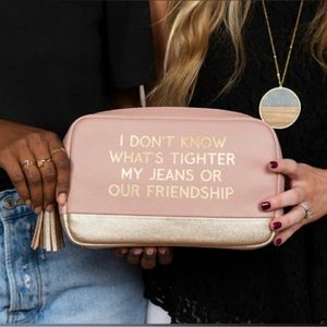 Tate and Zoey Friendship Cosmetic Bag NWOT